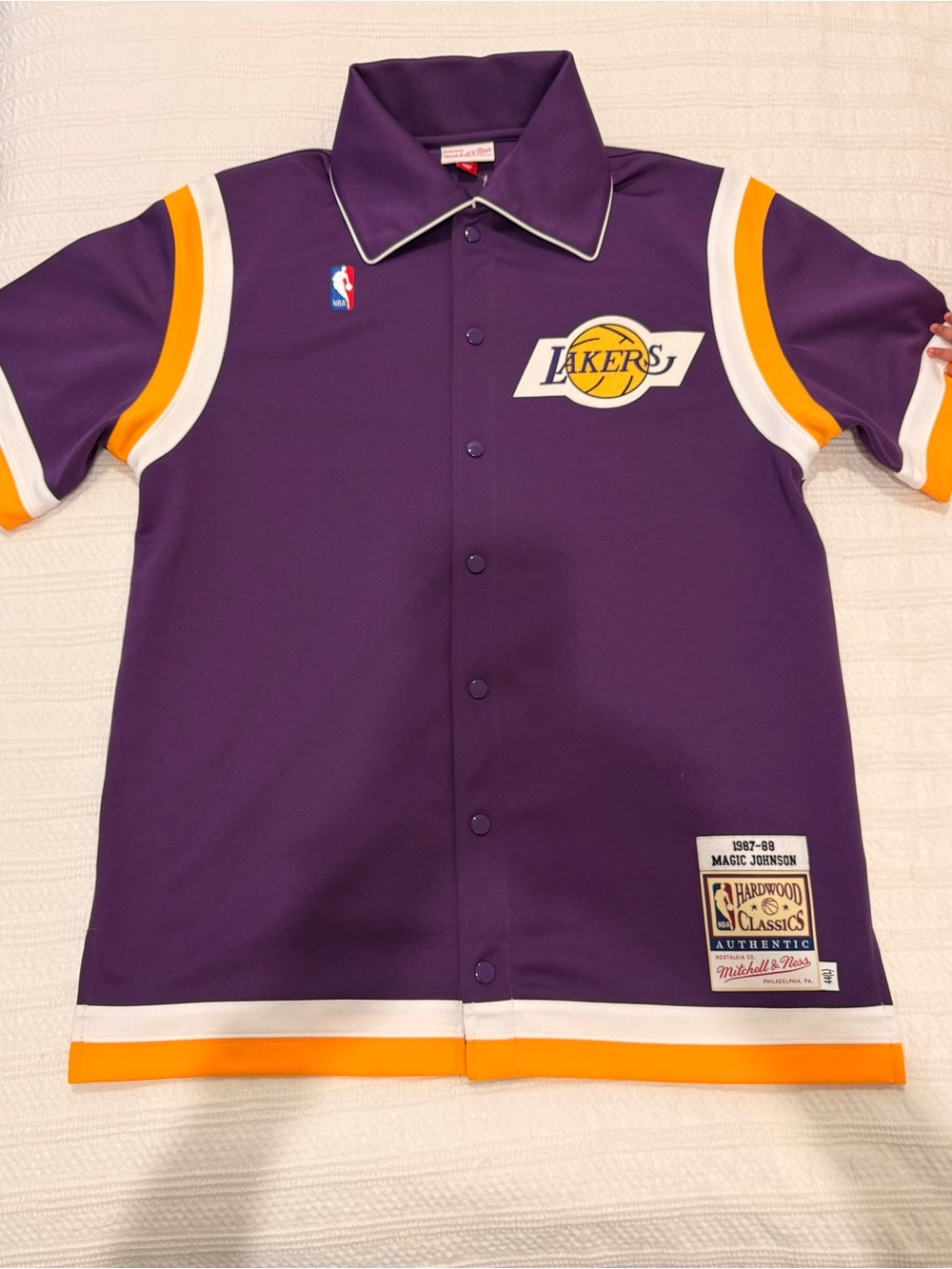 Magic Johnson 1987-88 Los Angeles Lakers Shooting/Warm-up Shirt
